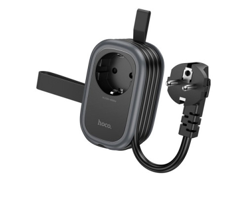 Мережевий подовжувач HOCO NS7 Sharp 1 position(PD20W/1C2A) desktop socket(EU/GER) Чорний mag-6942007623957137233