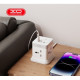 Мережевий перехідник XO WL20 (EU) 20W fast charging square socket 4AC jack+USB-A+1USB-C Сіро білий mag-692068084605419179