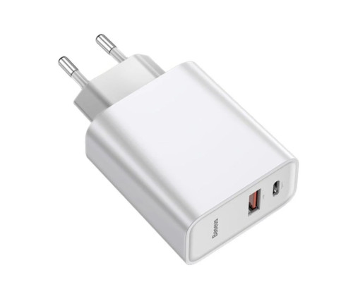 Мережевий зарядний пристрій Baseus Speed PPS Quick charger C+U 30W EU White