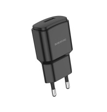 Мережевий зарядний пристрій BOROFONE BA48A Orion single port charger Black