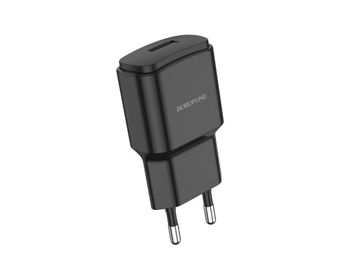 Мережевий зарядний пристрій BOROFONE BA48A Orion single port charger Black