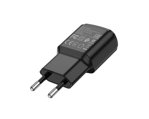 Мережевий зарядний пристрій BOROFONE BA48A Orion single port charger Black