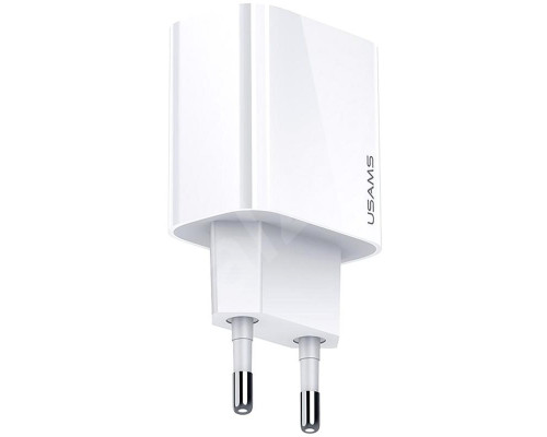 Мережевий зарядний пристрій Usams US-CC118 T34 PD Fast Travel Charger 20W (EU) White