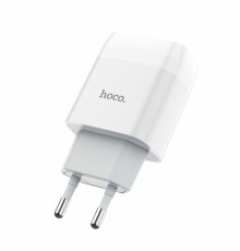 Мережевий зарядний пристрій HOCO C73A Glorious dual port charger White