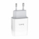 Мережевий зарядний пристрій HOCO C73A Glorious dual port charger White