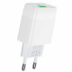 Мережевий зарядний пристрій HOCO C72Q Glorious single port QC3.0 charger 18W White