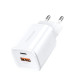 Мережевий зарядний пристрій CHAROME C11 Pure PD+QC 3.0 30W Charger White