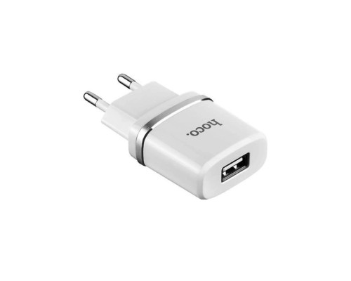 Мережевий зарядний пристрій HOCO C11 Smart single USB charger White