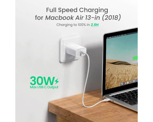 Зарядний пристрій UGREEN CD127 PD 30W USB-C Wall Charger EU (UGR-70161)