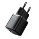 Мережевий зарядний пристрій Essager Camber 20W GaN travel Phone Charger A+C EU black (ECTAC-HMB01-P)