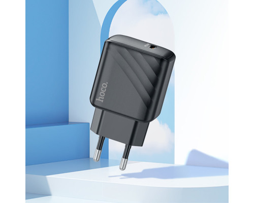 Мережевий зарядний пристрій HOCO CS22A Value single port PD30W charger Black