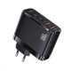 Мережевий зарядний пристрій USAMS-UC Fast Charger Kit -UC Series (T44 100W 4 Ports GaN Fast Charger (EU)+ SJ524 U71 C To C 100W PD Cable 1.2m)