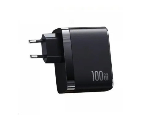 Мережевий зарядний пристрій USAMS-UC Fast Charger Kit -UC Series (T44 100W 4 Ports GaN Fast Charger (EU)+ SJ524 U71 C To C 100W PD Cable 1.2m)