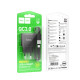 Мережевий зарядний пристрій Hoco C140A Smart single port QC3.0 charger set(Type-C)(EU) Black