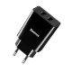 Мережевий зарядний пристрій Baseus Speed Mini Dual U Charger 10.5W Black