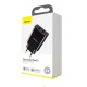 Мережевий зарядний пристрій Baseus Speed Mini Dual U Charger 10.5W Black