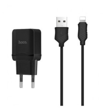 МЗП Hoco C22A 1 USB 2.4 A Lightning Black