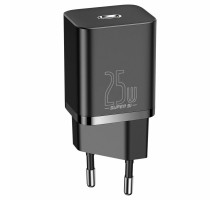 Мережевий зарядний пристрій Baseus Super Si Quick Charger 1C 25W EU Black