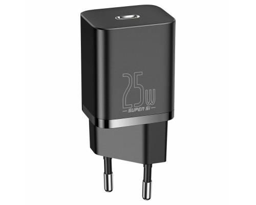 Мережевий зарядний пристрій Baseus Super Si Quick Charger 1C 25W EU Black