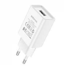 Мережевий зарядний пристрій BOROFONE BA68A Glacier single port charger White