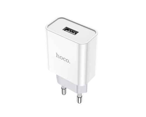 Мережевий зарядний пристрій HOCO C81A Asombroso single port charger White