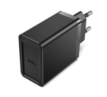 Зарядний пристрій Vention 1-port USB-C Wall Charger(20W) EU-Plug Black (FADB0-EU)