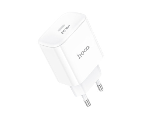 Мережевий зарядний пристрій HOCO C76A Pro Majestic single port PD30W charger White