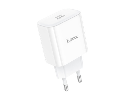 Мережевий зарядний пристрій HOCO C76A Pro Majestic single port PD30W charger White