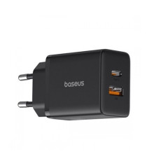 Мережевий зарядний пристрій Baseus Cube Fast Charger C+U 30W EU Cluster Black