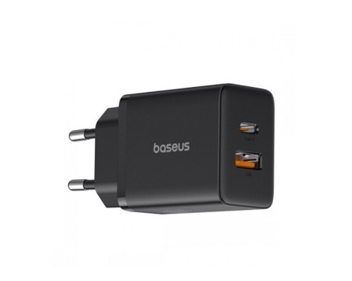 Мережевий зарядний пристрій Baseus Cube Fast Charger C+U 30W EU Cluster Black