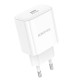 Мережевий зарядний пристрій BOROFONE BA81A single port PD20W charger(EU) White