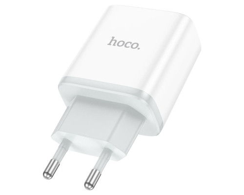 Мережевий зарядний пристрій HOCO C104A Stage single port PD20W charger White