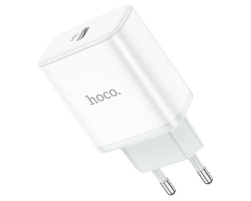 Мережевий зарядний пристрій HOCO C104A Stage single port PD20W charger White