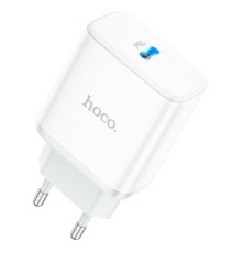 Мережевий зарядний пристрій HOCO C104A Stage single port PD20W charger White