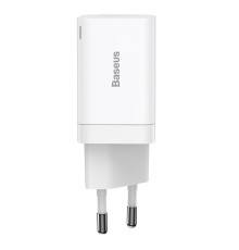 Мережевий зарядний пристрій Baseus Super Si Pro Quick Charger C+U 30W EU White