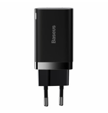 Мережевий зарядний пристрій Baseus Super Si Pro Quick Charger C+U 30W EU Black