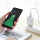 Мережевий зарядний пристрій HOCO C73A Glorious dual port charger set(Micro) White