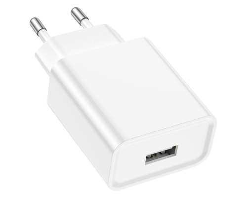 Мережевий зарядний пристрій BOROFONE BA74A Aspirer single port charger White