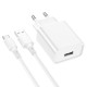 Мережевий зарядний пристрій BOROFONE BA74A Aspirer single port charger set(Type-C) White