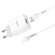 Мережевий зарядний пристрій HOCO C81A Asombroso single port charger set(Micro) White