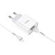 Мережевий зарядний пристрій HOCO C81A Asombroso single port charger set(Micro) White