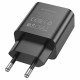 Мережевий зарядний пристрій BOROFONE BA72A Spring single port QC3.0 charger Black