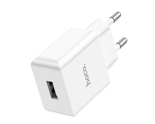 Мережевий зарядний пристрій HOCO C106A Leisure single port charger White