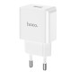 Мережевий зарядний пристрій HOCO C106A Leisure single port charger White