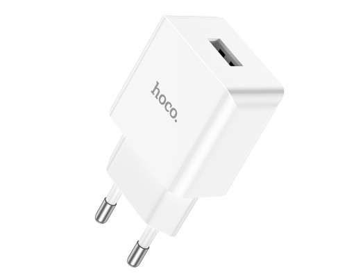 Мережевий зарядний пристрій HOCO C106A Leisure single port charger White