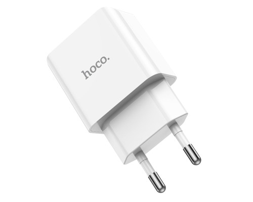 Мережевий зарядний пристрій HOCO C106A Leisure single port charger White