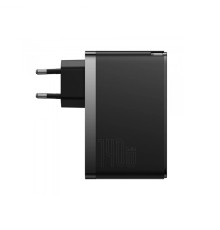 МЗП Baseus GaN5 Pro Fast Charger 2C+U 140W EU Black(With Superior Series Fast Charging Data Cable Type-C to Type-C 240W（48V/5A） 1m Black)