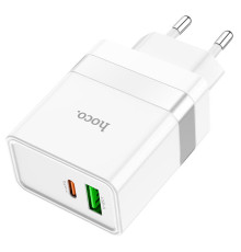 Мережевий зарядний пристрій HOCO N21 Topspeed PD30W+QC3.0 charger White