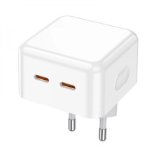 Мережевий зарядний пристрій BOROFONE BA76A Source dual port PD35W(2C) charger White