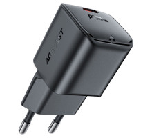 Мережевий зарядний пристрій ACEFAST A73 mini PD20W GaN USB-C charger Black